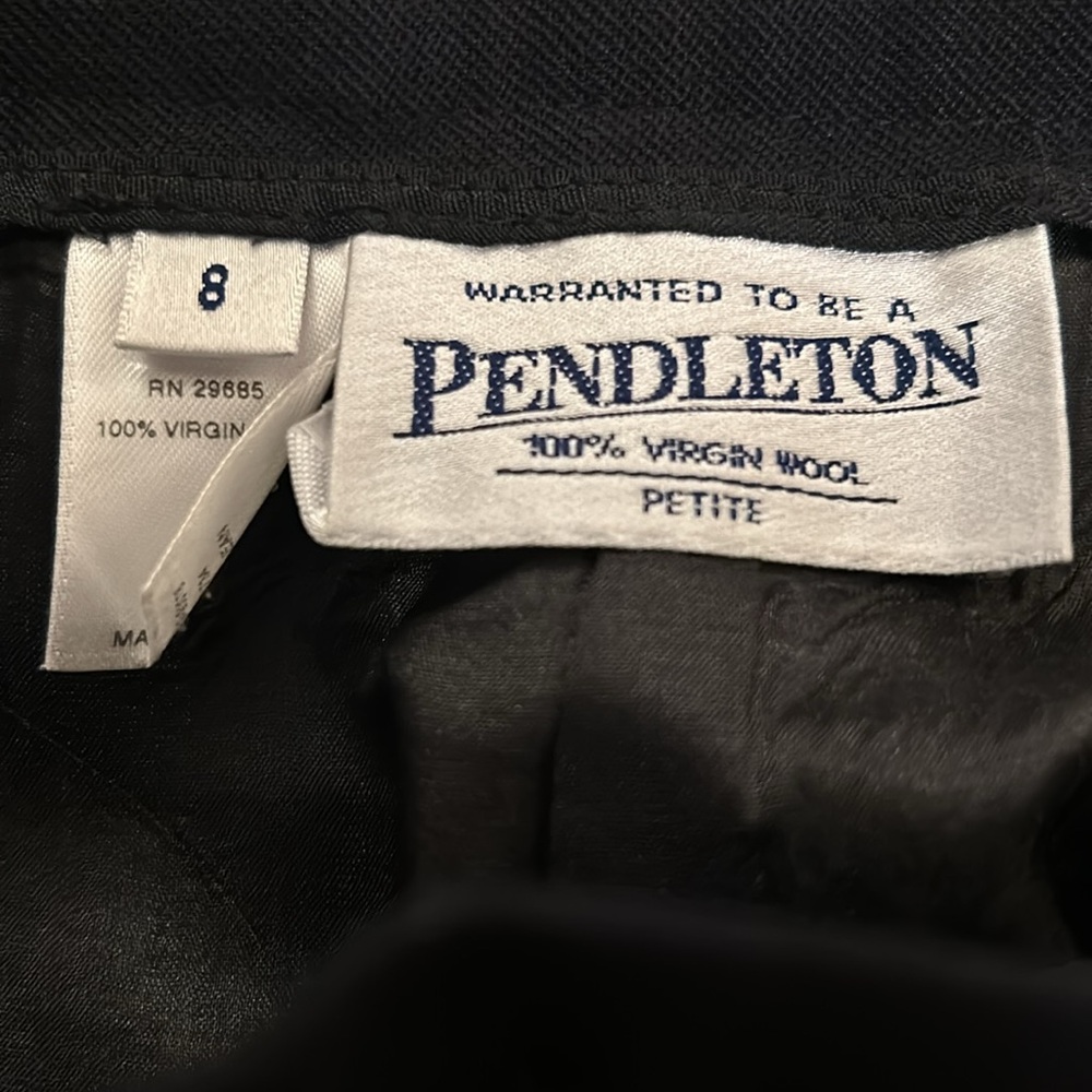 Pendleton Black Virgin Wool Pants - image 3